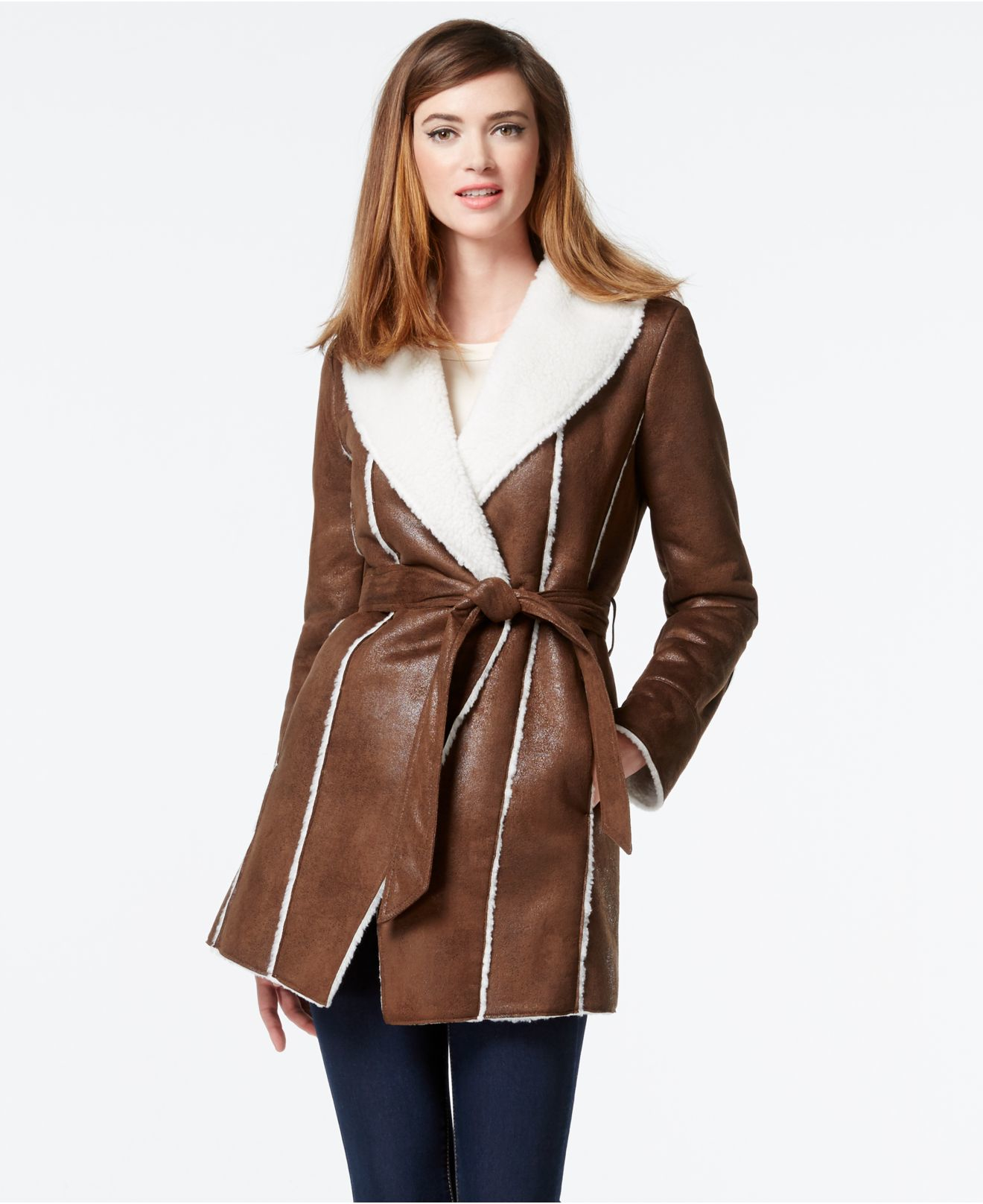 kenneth cole wrap coat