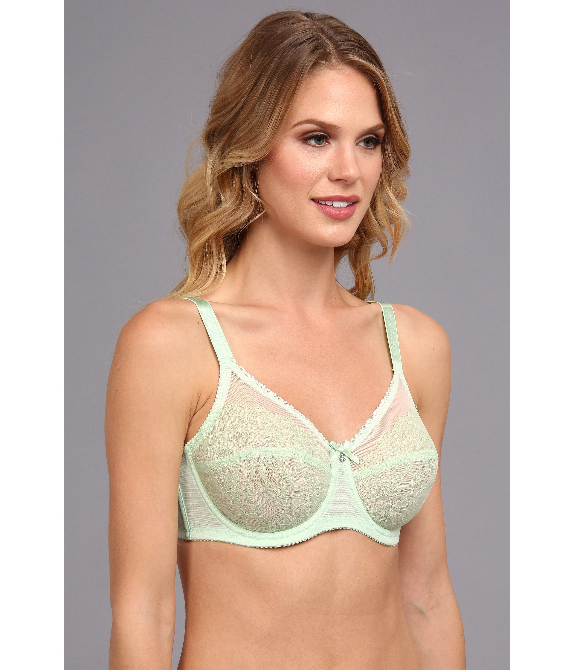 Wacoal Retro Chic Fullbusted Underwire Bra in Pastel Green (Green) Lyst