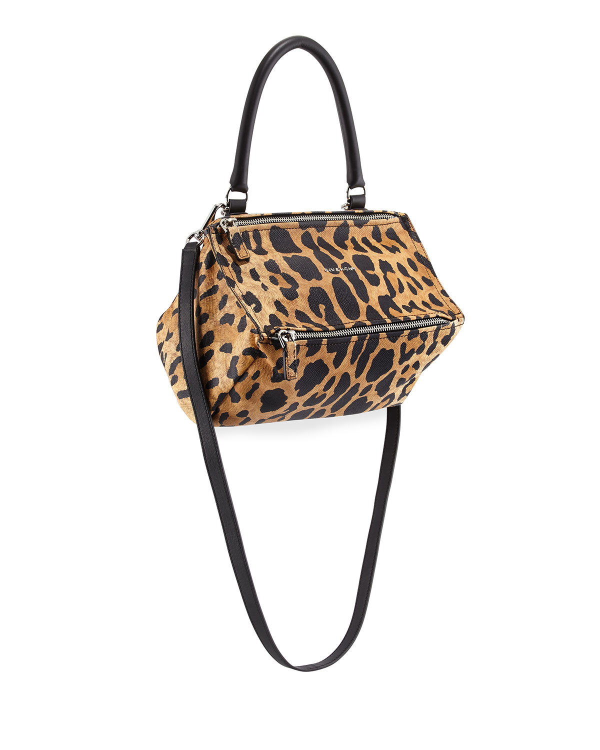 Givenchy Pandora Small Leopard Print Satchel Bag Lyst Givenchy Pandora Small Leopard Print
