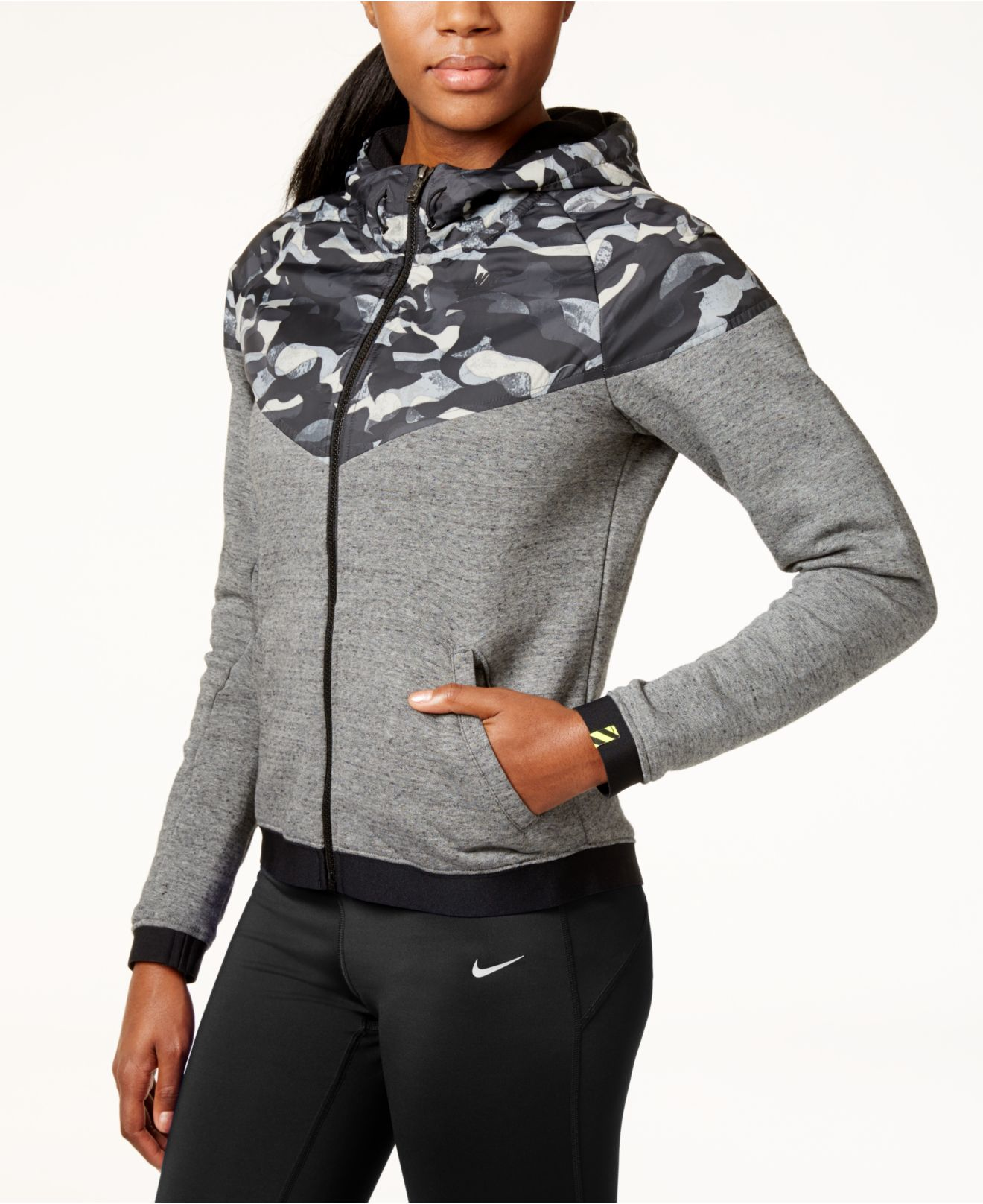 nike gray camo hoodie