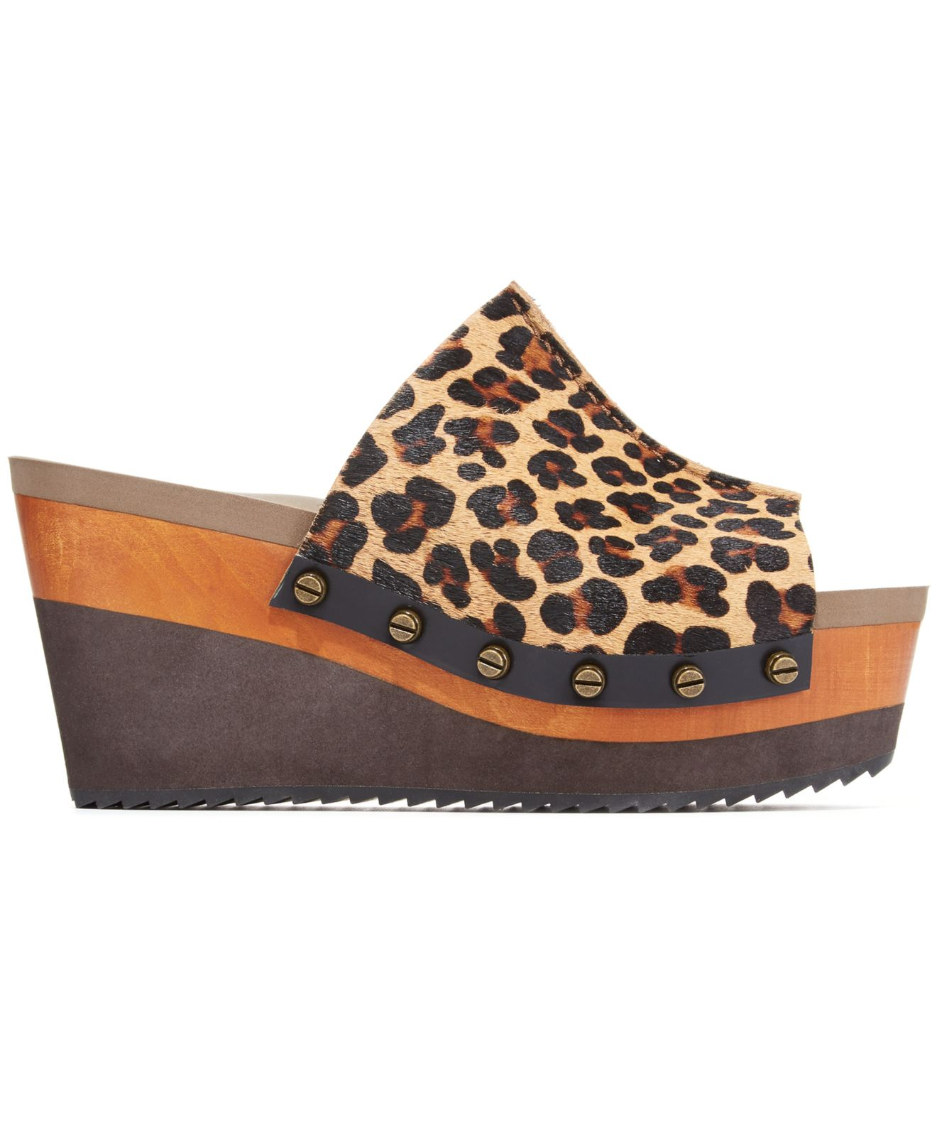 slide sandals with wedge