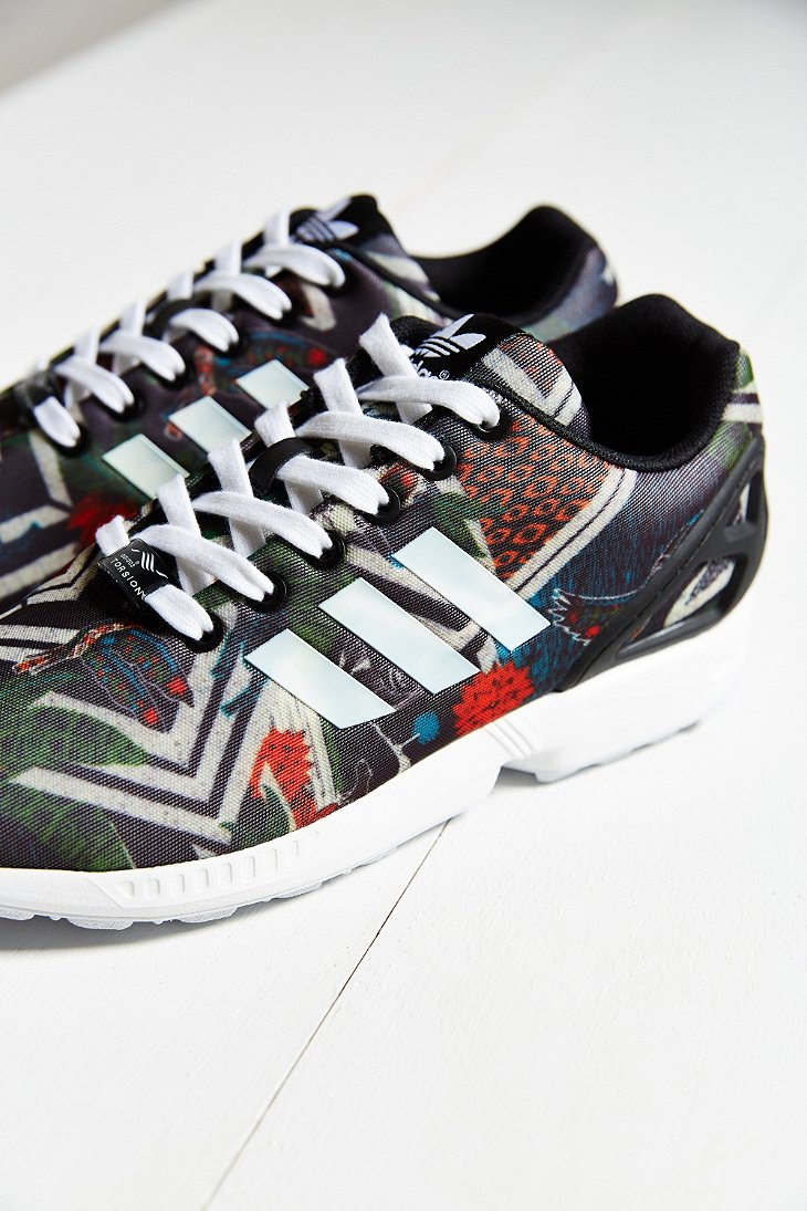 adidas Originals Zx Flux Jungle Print Running Sneaker in Black - Lyst adidas Originals Zx Flux Jungle Print Running Sneaker in Black - Lyst