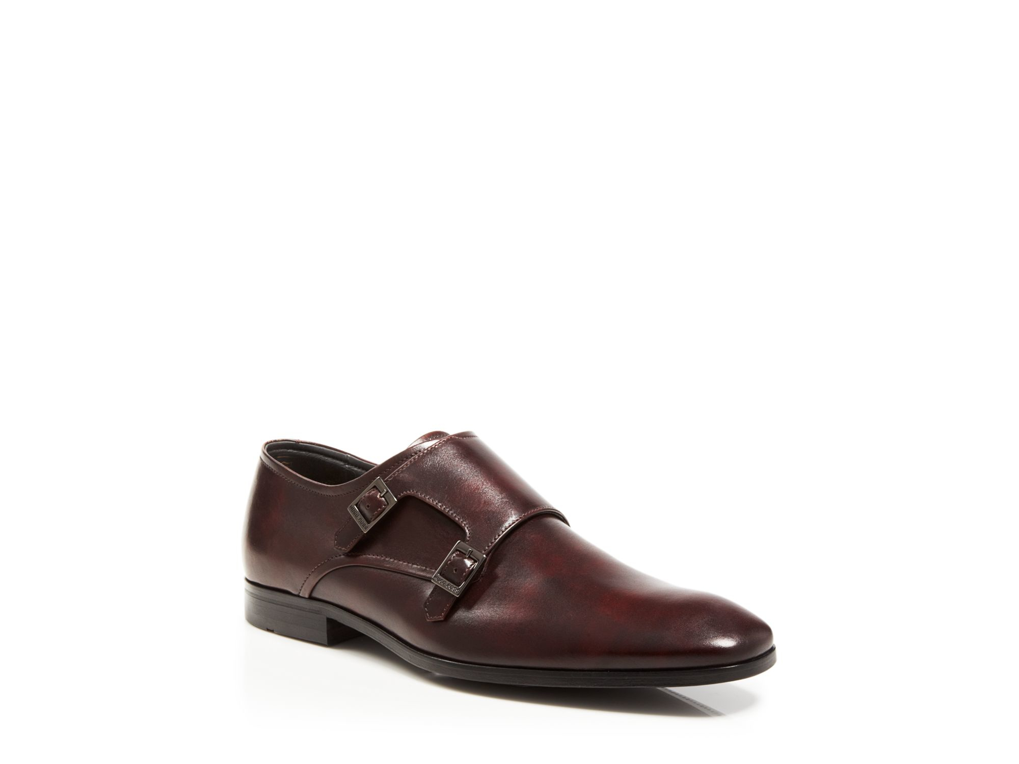 hugo boss double monk strap