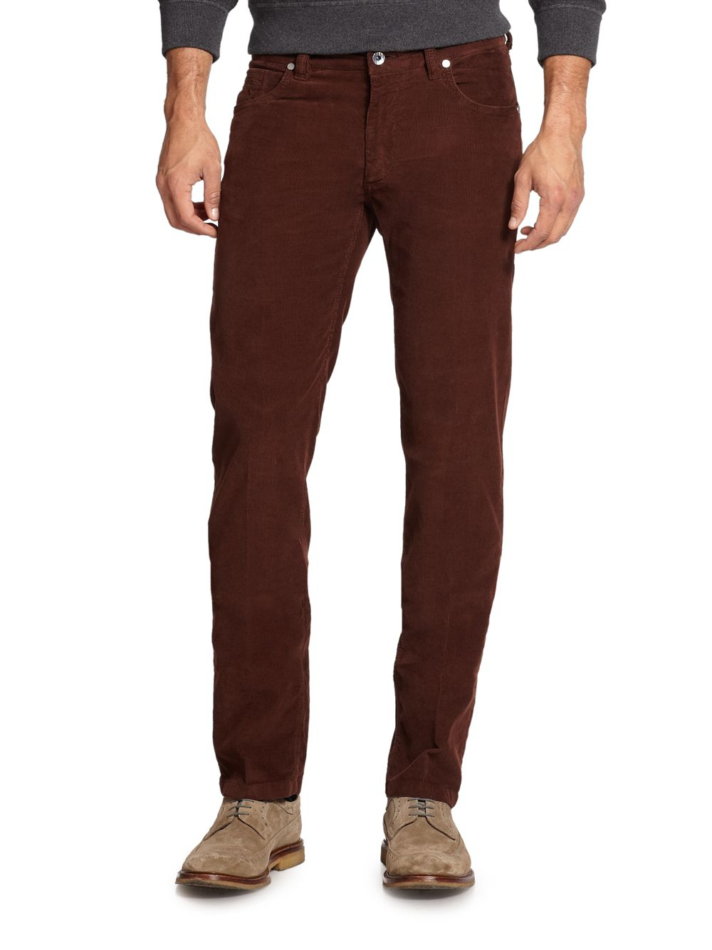 high waisted red corduroy pants