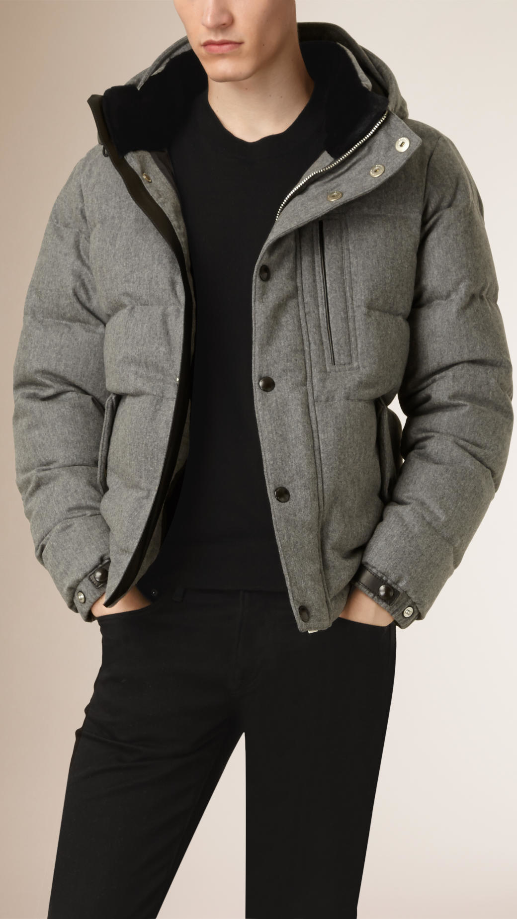 wool puffer coat