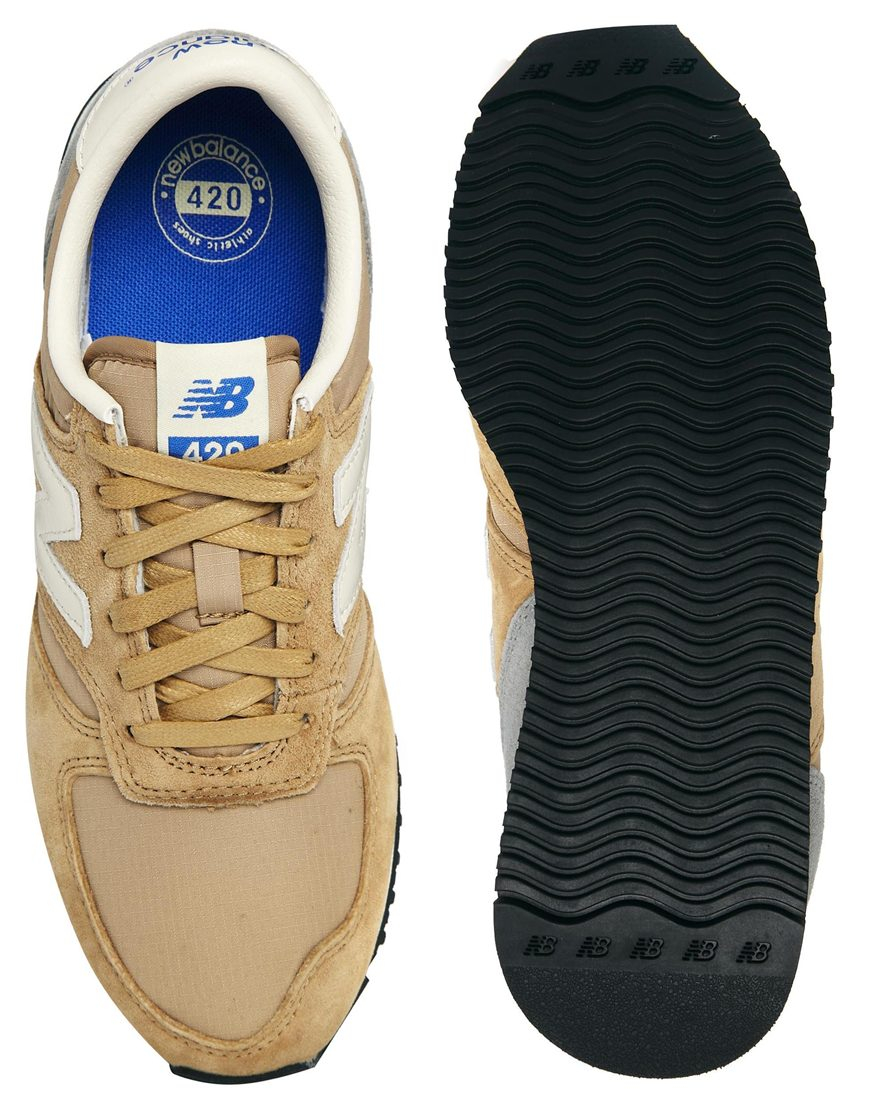 New Balance Camel 420 Trainers in Natural - Lyst