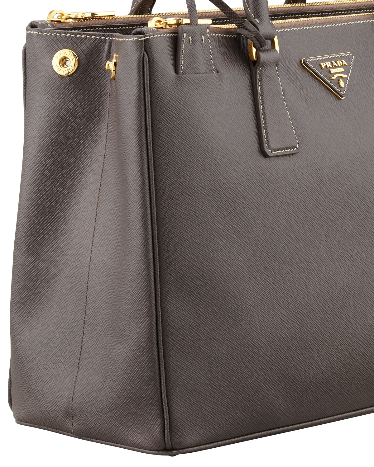 prada double zip bag