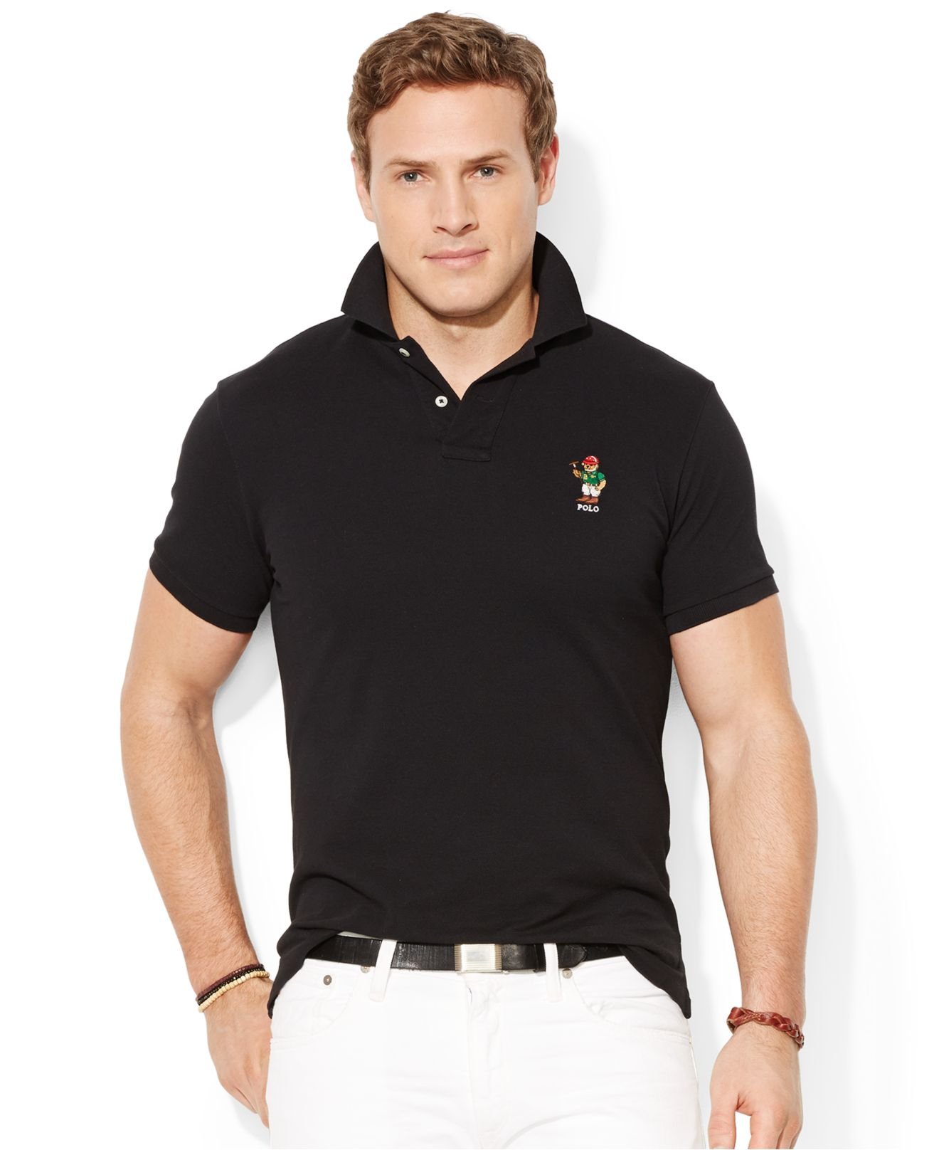 Polo Ralph Lauren Big And Tall Classic-Fit Polo Bear Mesh Shirt in ...