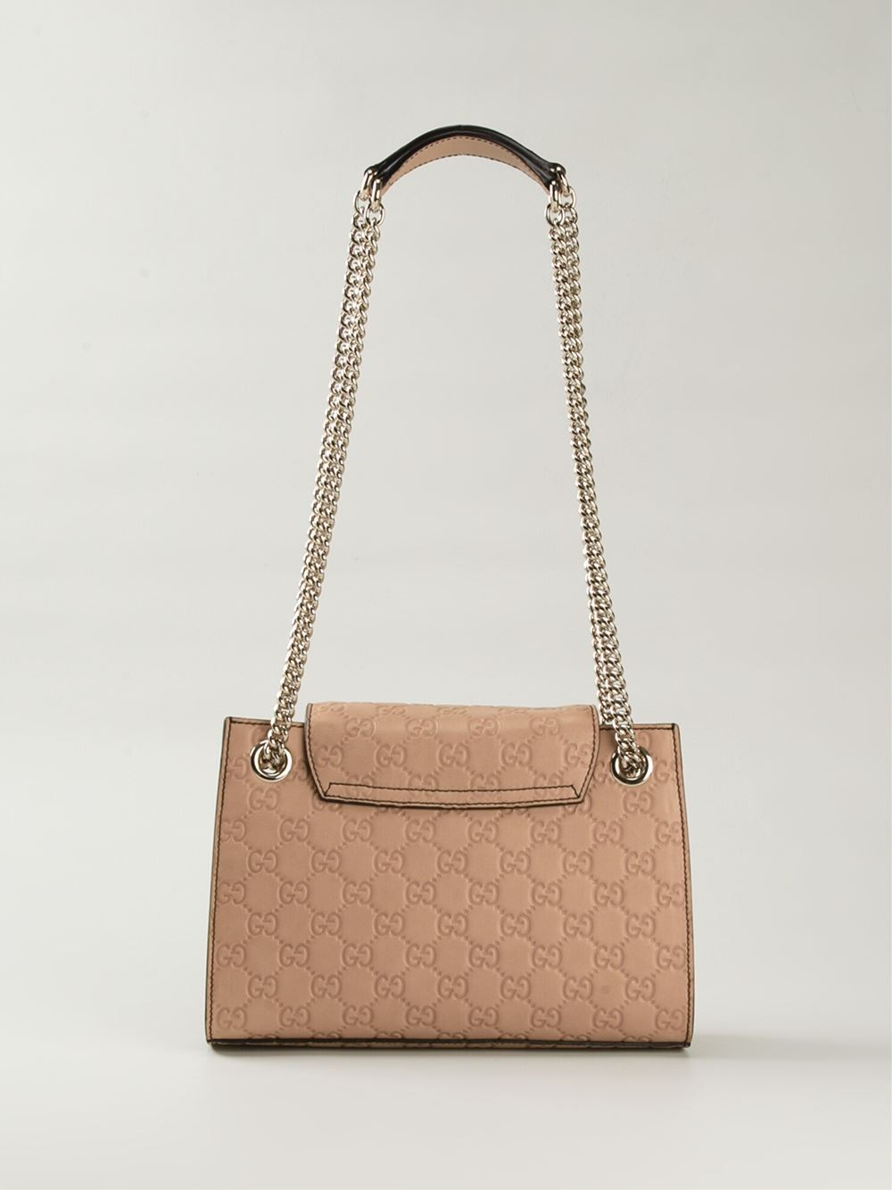 Gucci Emily Medium Calf leather Shoulder Bag in Natural Lyst