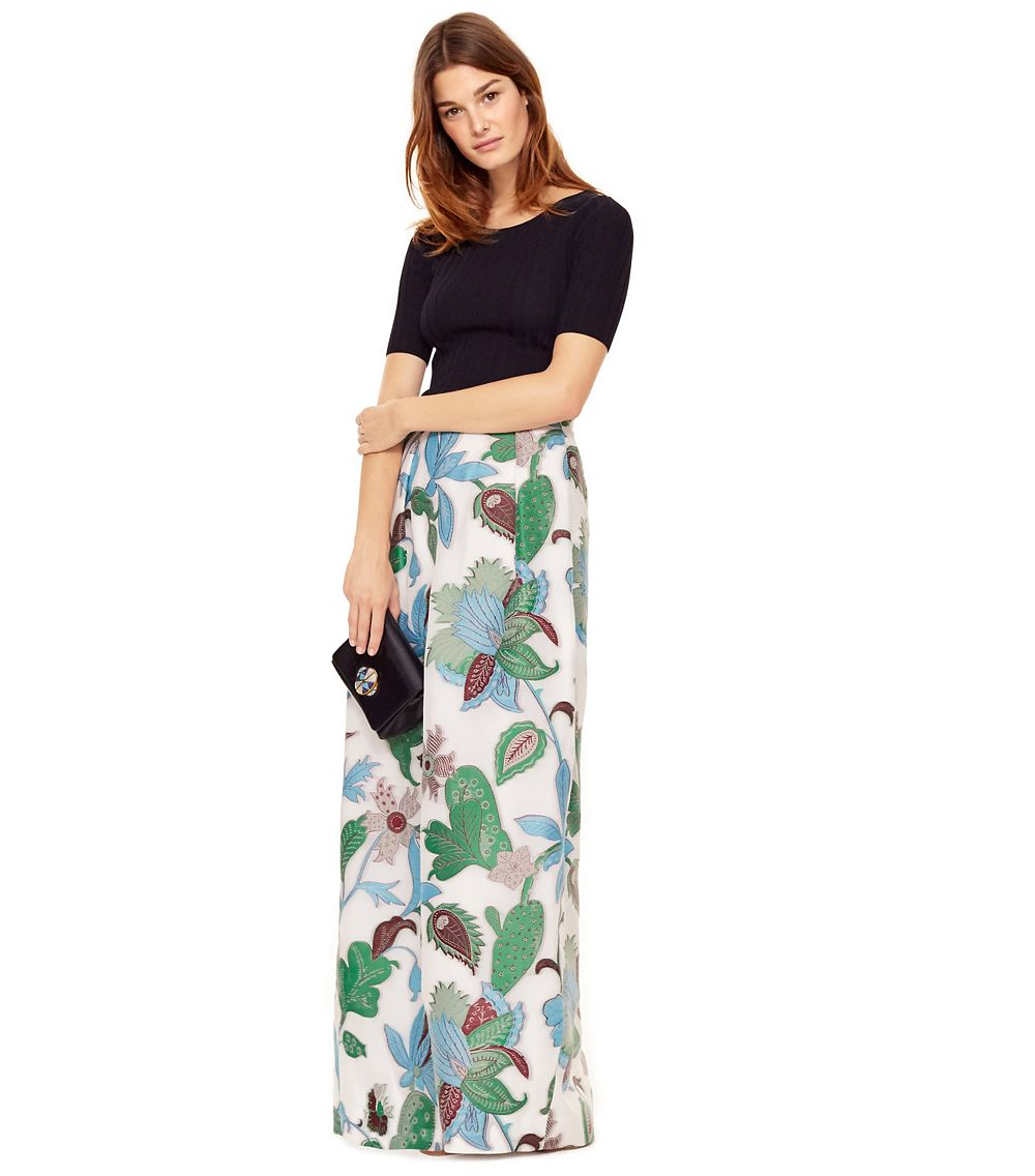 tory burch maxi skirt