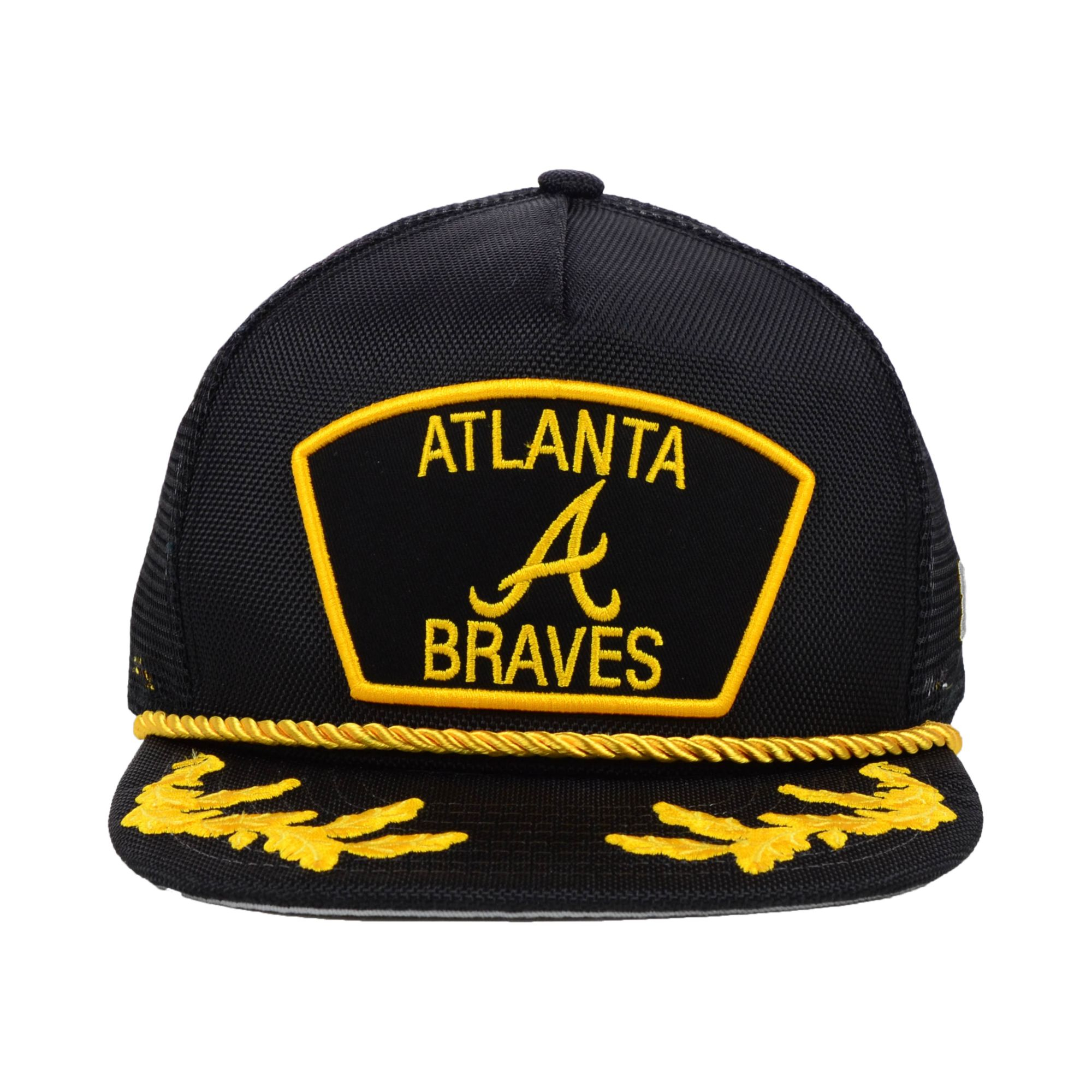 KTZ Atlanta Braves Mlb 9fifty Snapback Cap in Black for Men