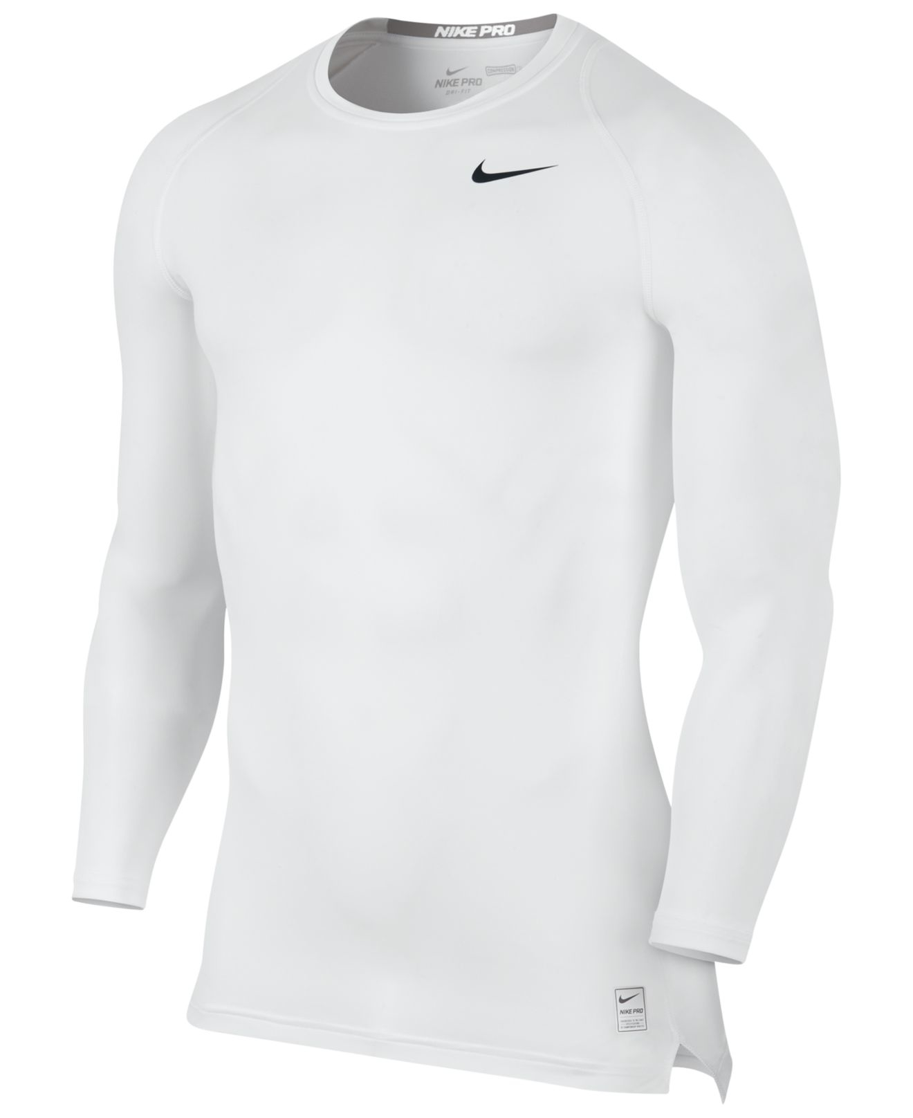 Nike Cool Compression Shirt in White for Men (White/Black) Lyst