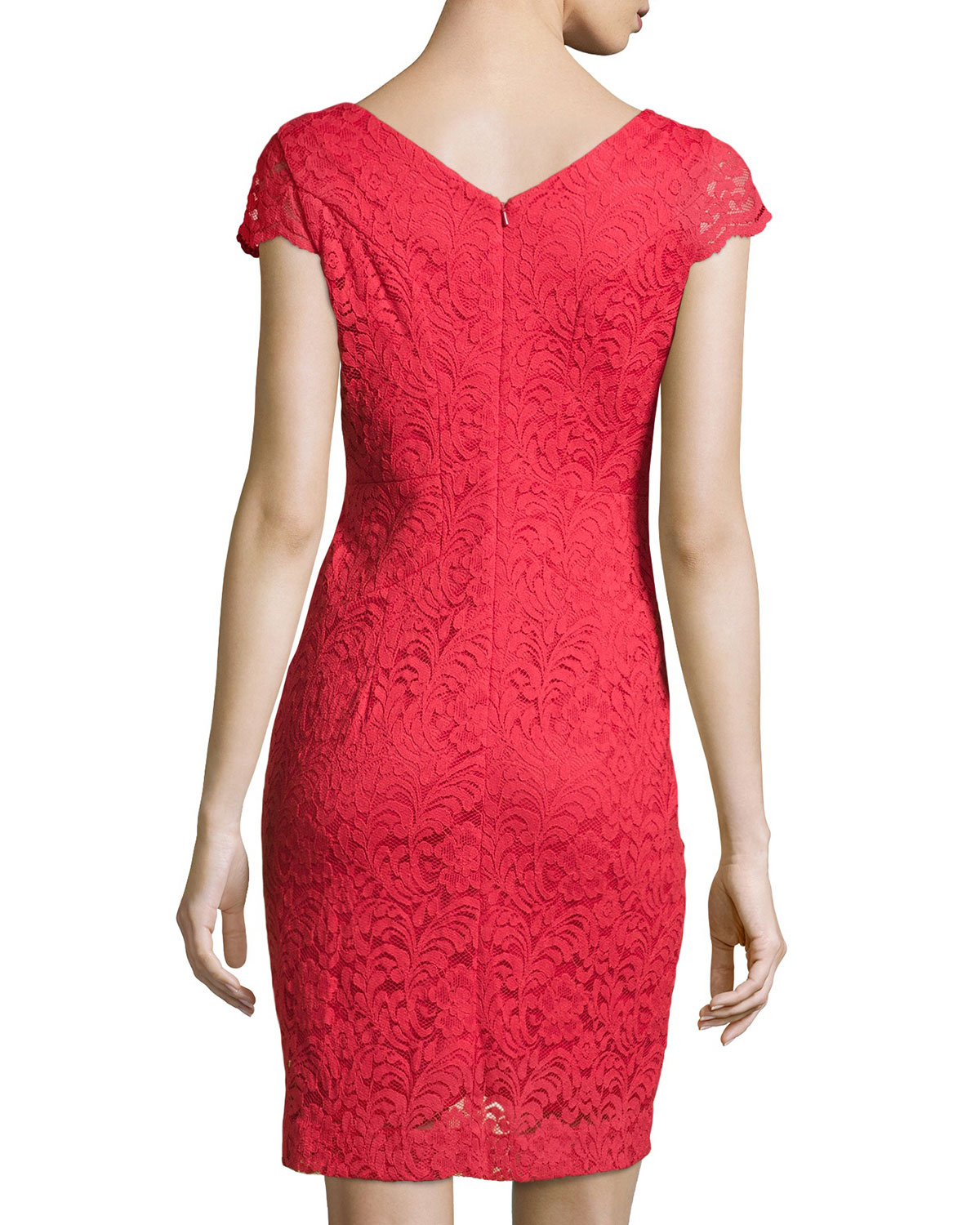 Donna Ricco Black Dress Capped Sleeve