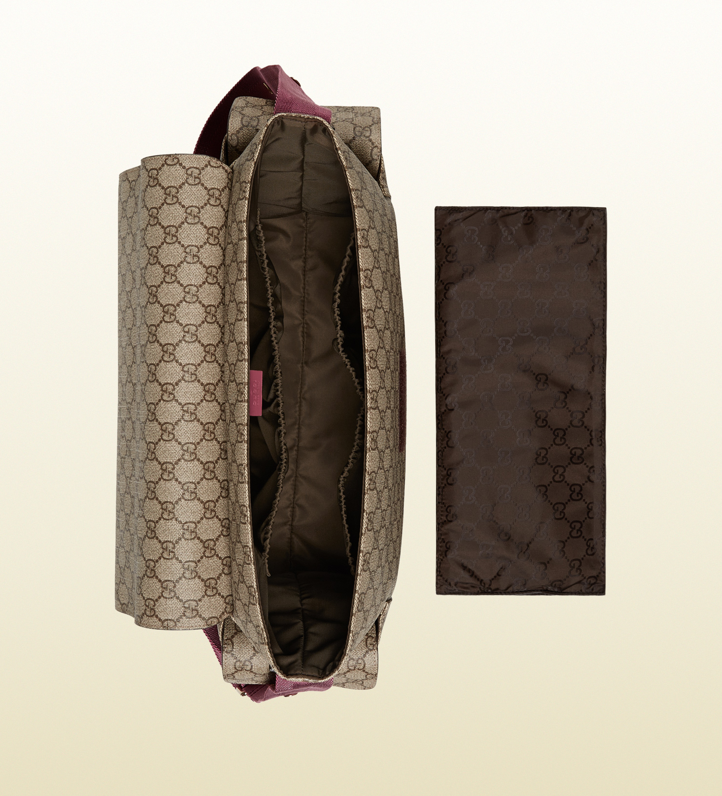 Gucci Gg Supreme Canvas Diaper Bag in Rose (Pink) - Lyst