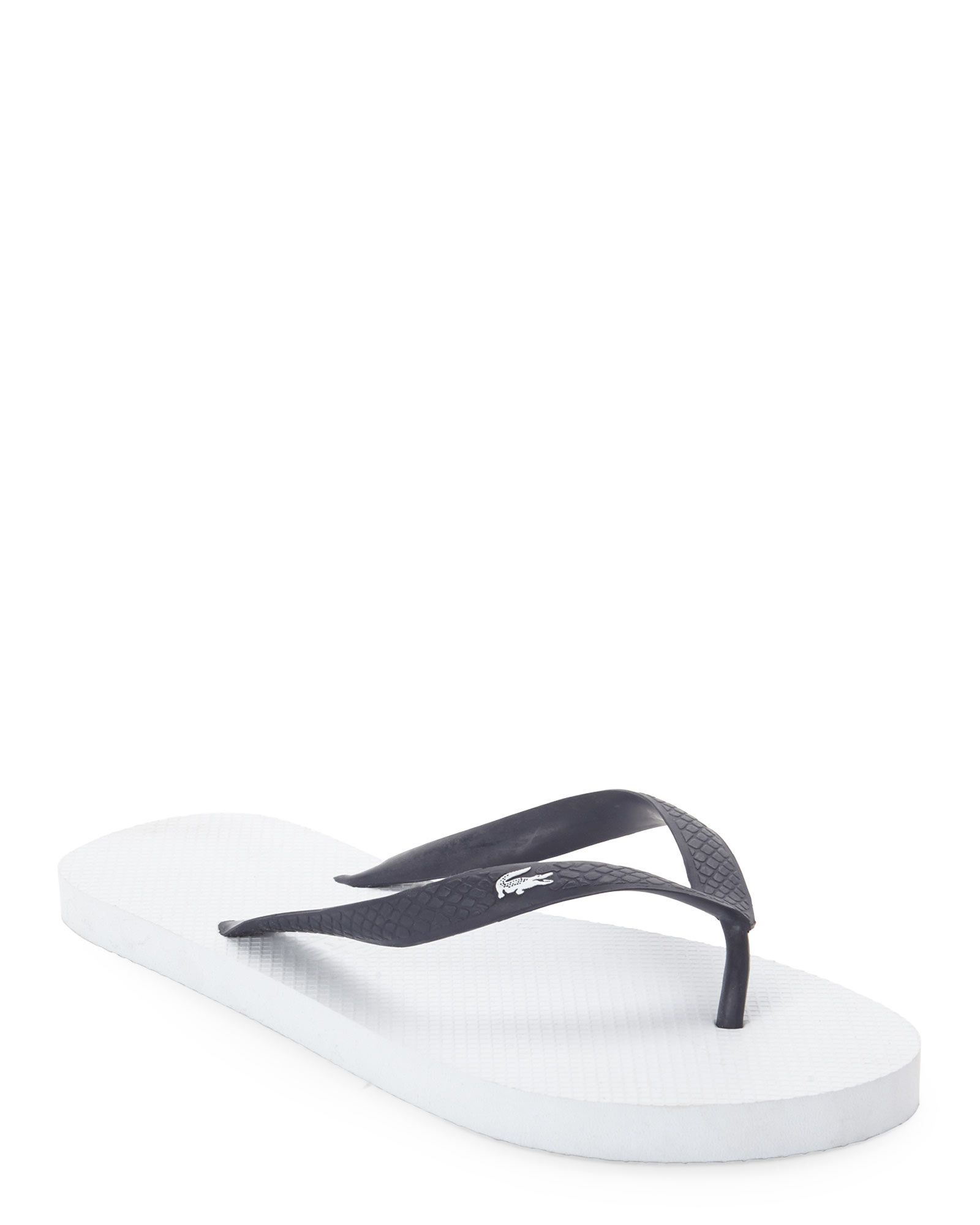 lacoste flip flops online