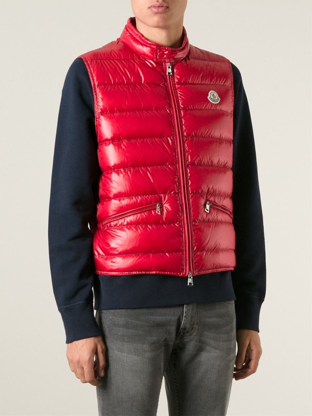 Moncler Synthetic 'tib' Gilet in Red 