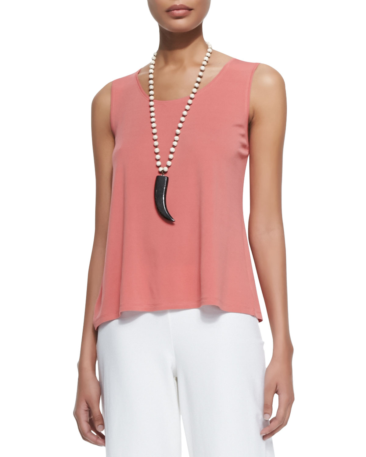 eileen fisher stretch silk camisole