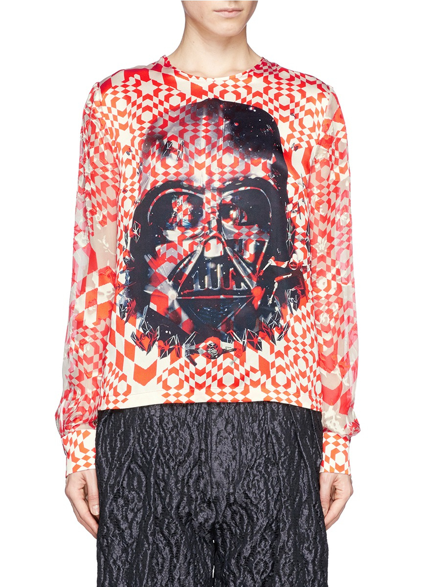 Star Wars Darth Vader Preen Thornton Bregazzi Orange Women's LS Shirt XS S M L 