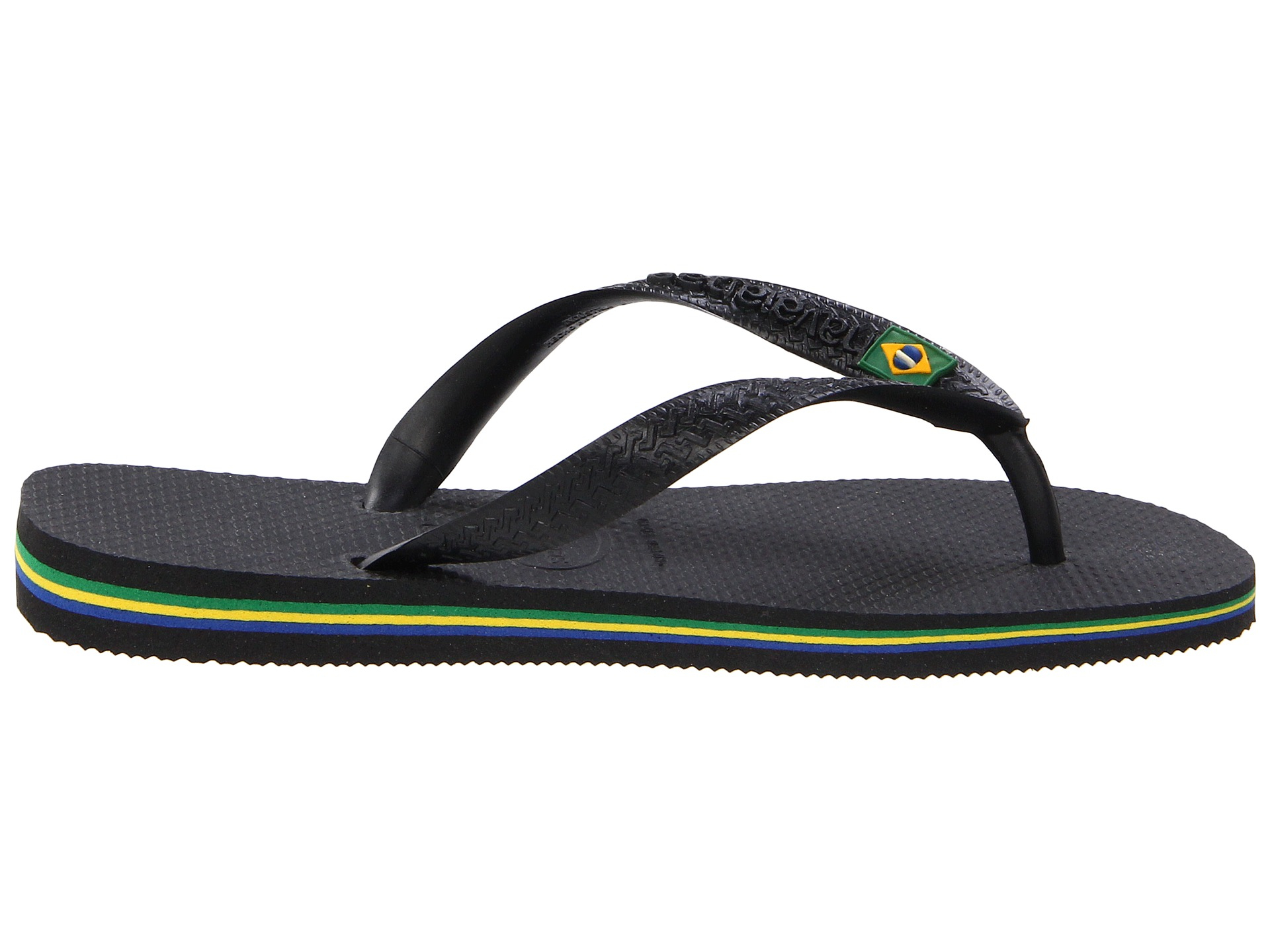 Havaianas Brazil Flip Flops in Black | Lyst