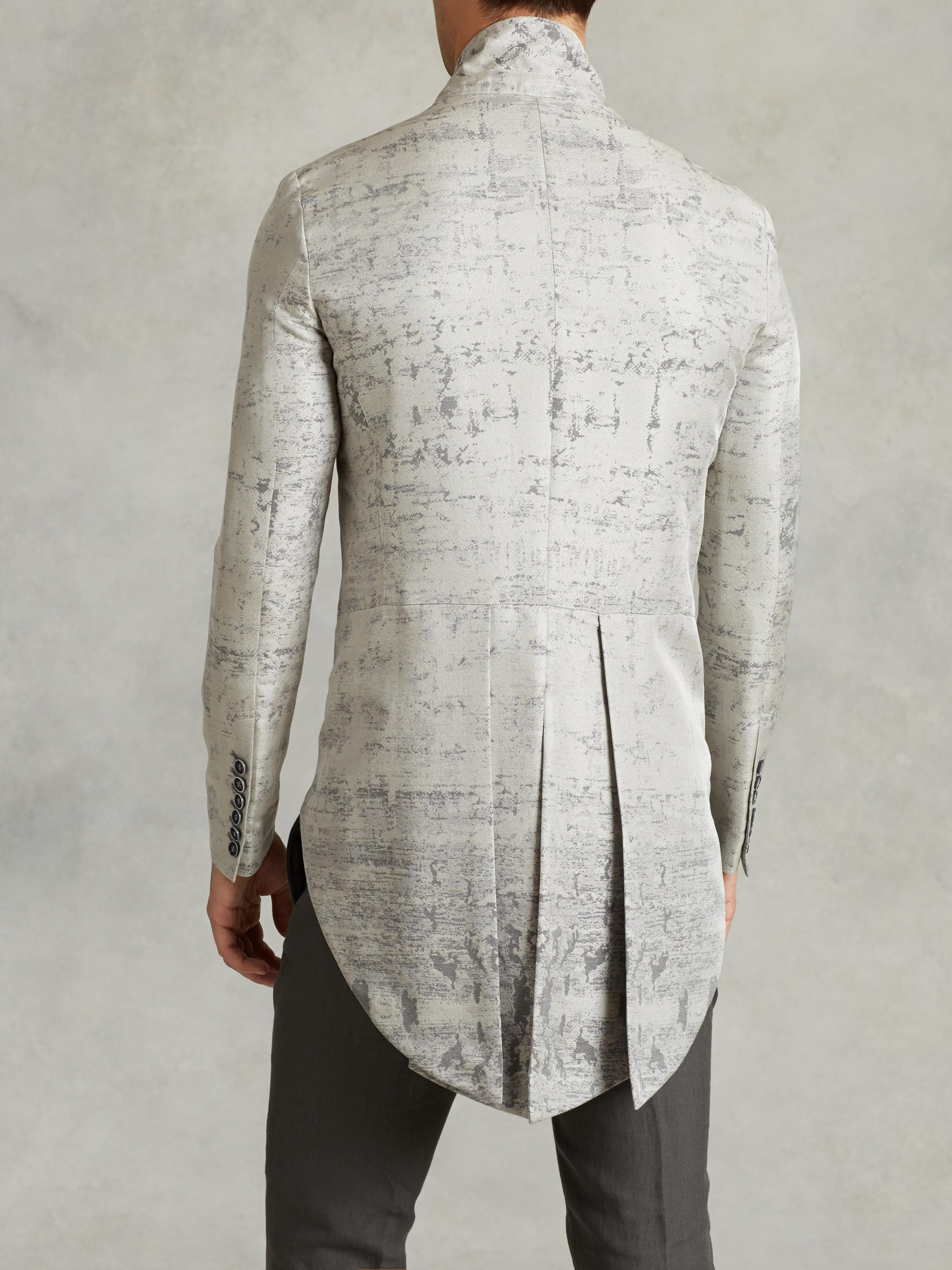 John varvatos Multibutton Conductors Jacket in Gray for Men Lyst