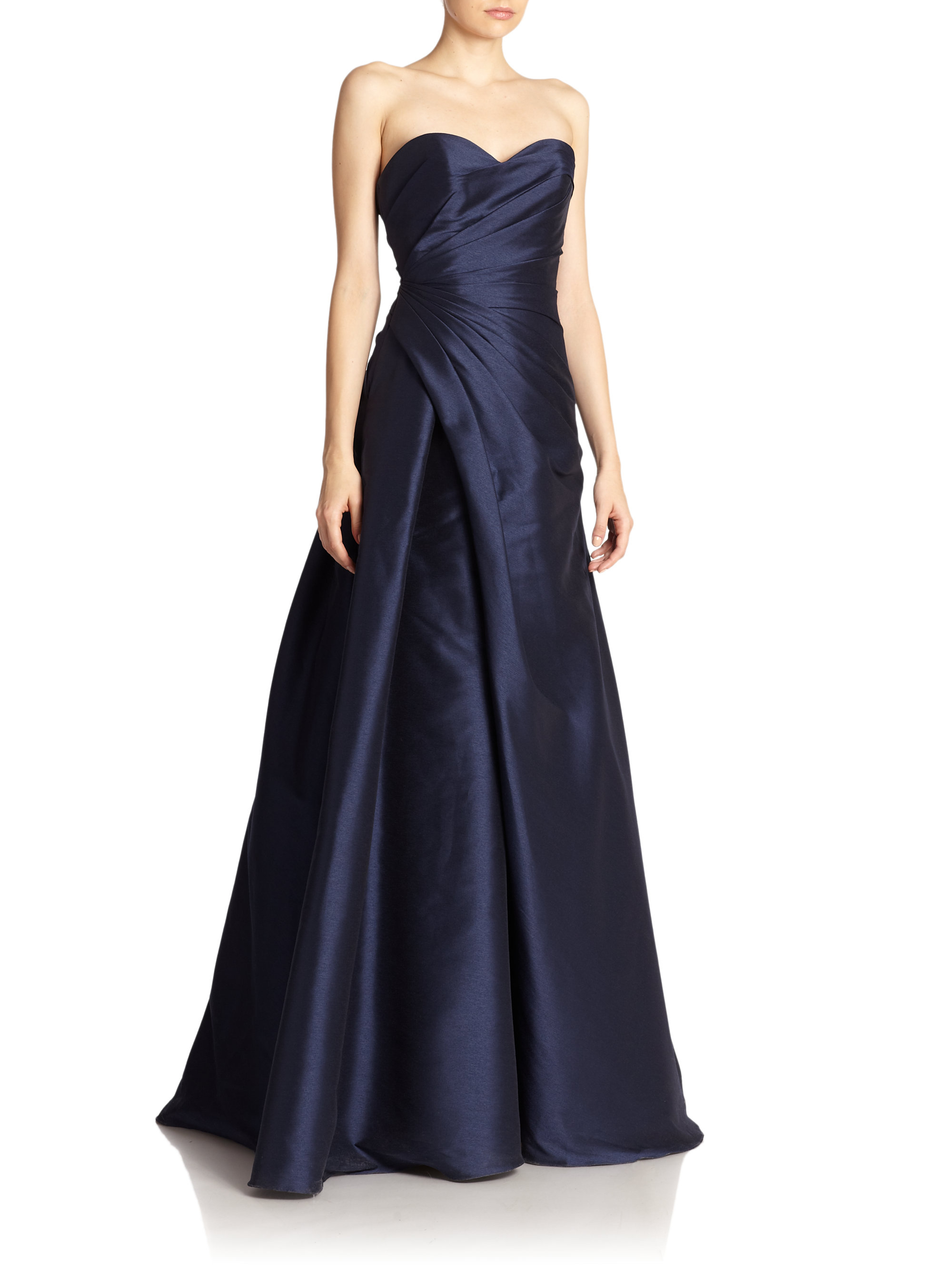 monique lhuillier blue gown