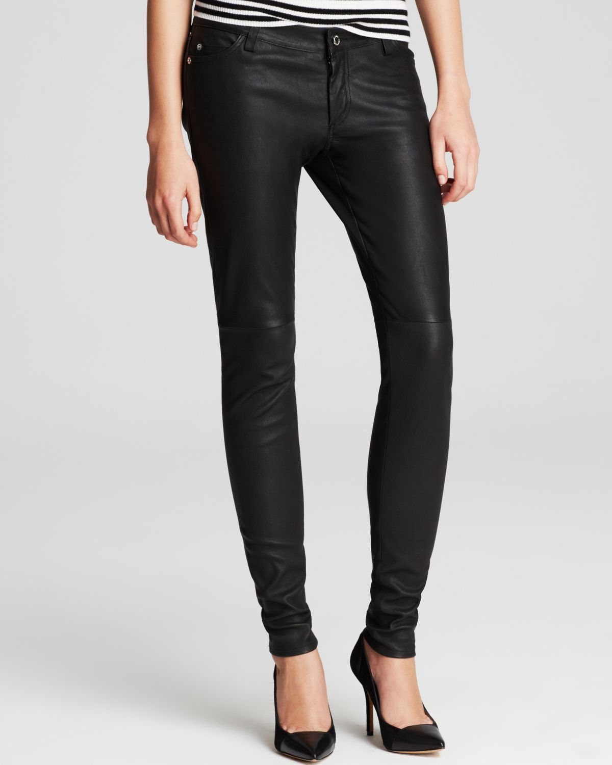 Michael Kors Leather Trousers Online Sale, UP TO 50% OFF