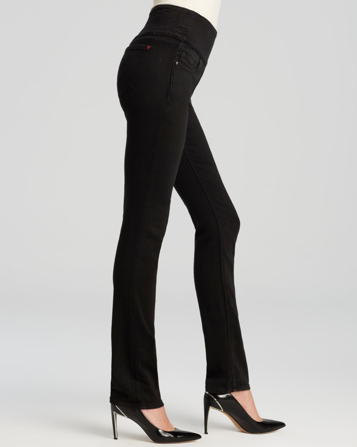 Spanx Spanx® Denim Signature Straight Jeans In Black - Lyst