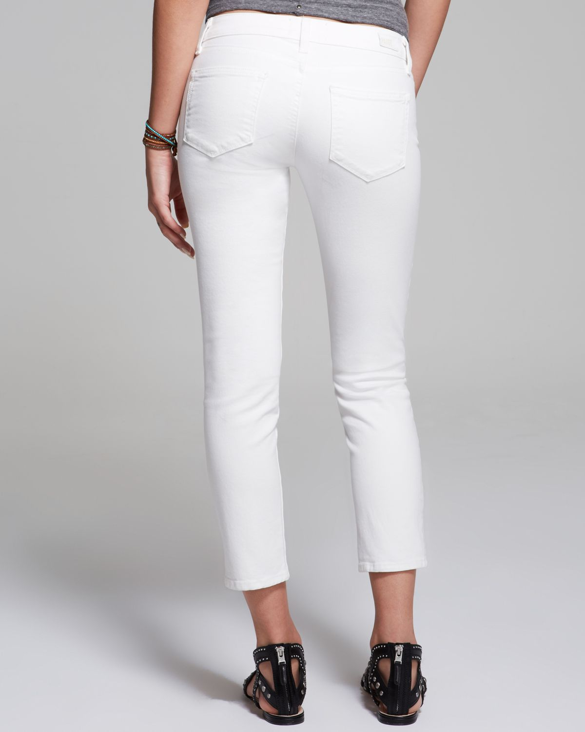 PAIGE Jeans - Kylie Crop In Optic White - Lyst