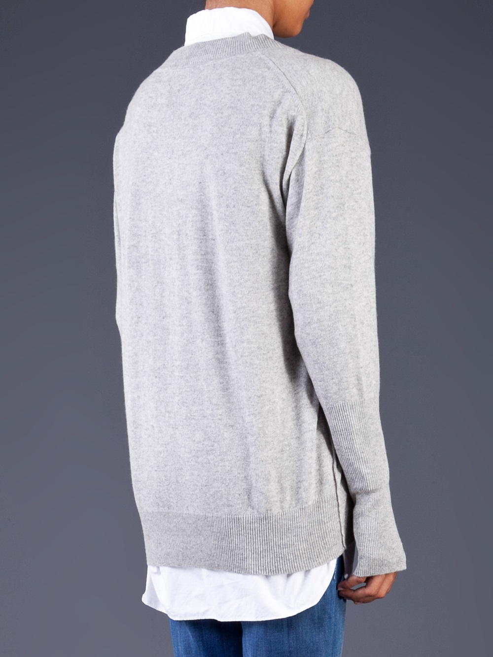 nili lotan tiara v neck sweatshirt