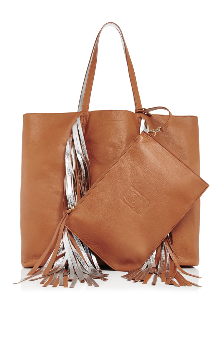 Sara battaglia everyday fringe shopper bag top