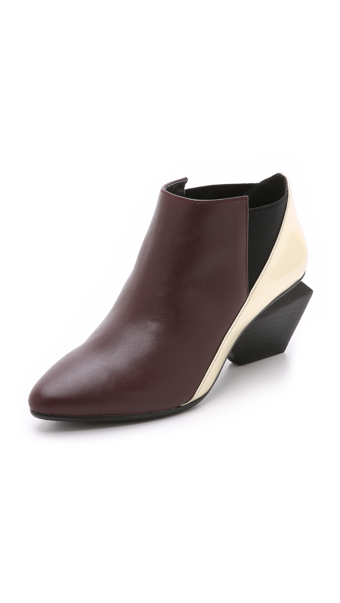 United Nude Jacky Mid Booties - Burgundy/gold in Purple - Lyst