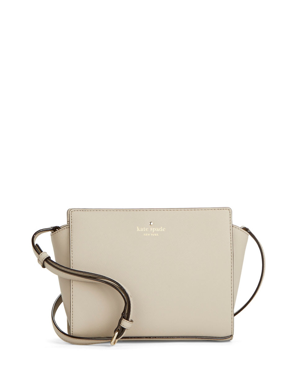 Kate spade Hayden Leather Crossbody Bag in Gray (Clocktower) | Lyst