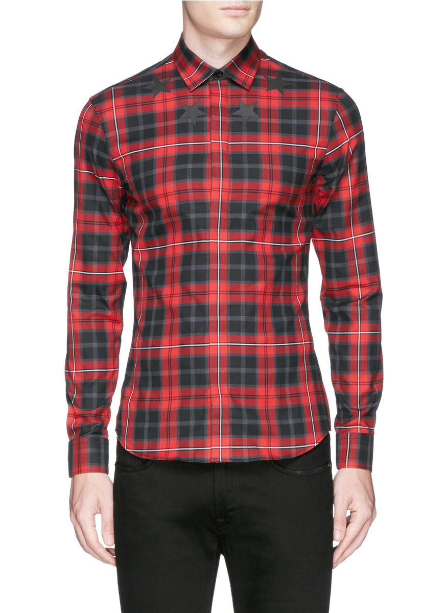 givenchy checked shirt