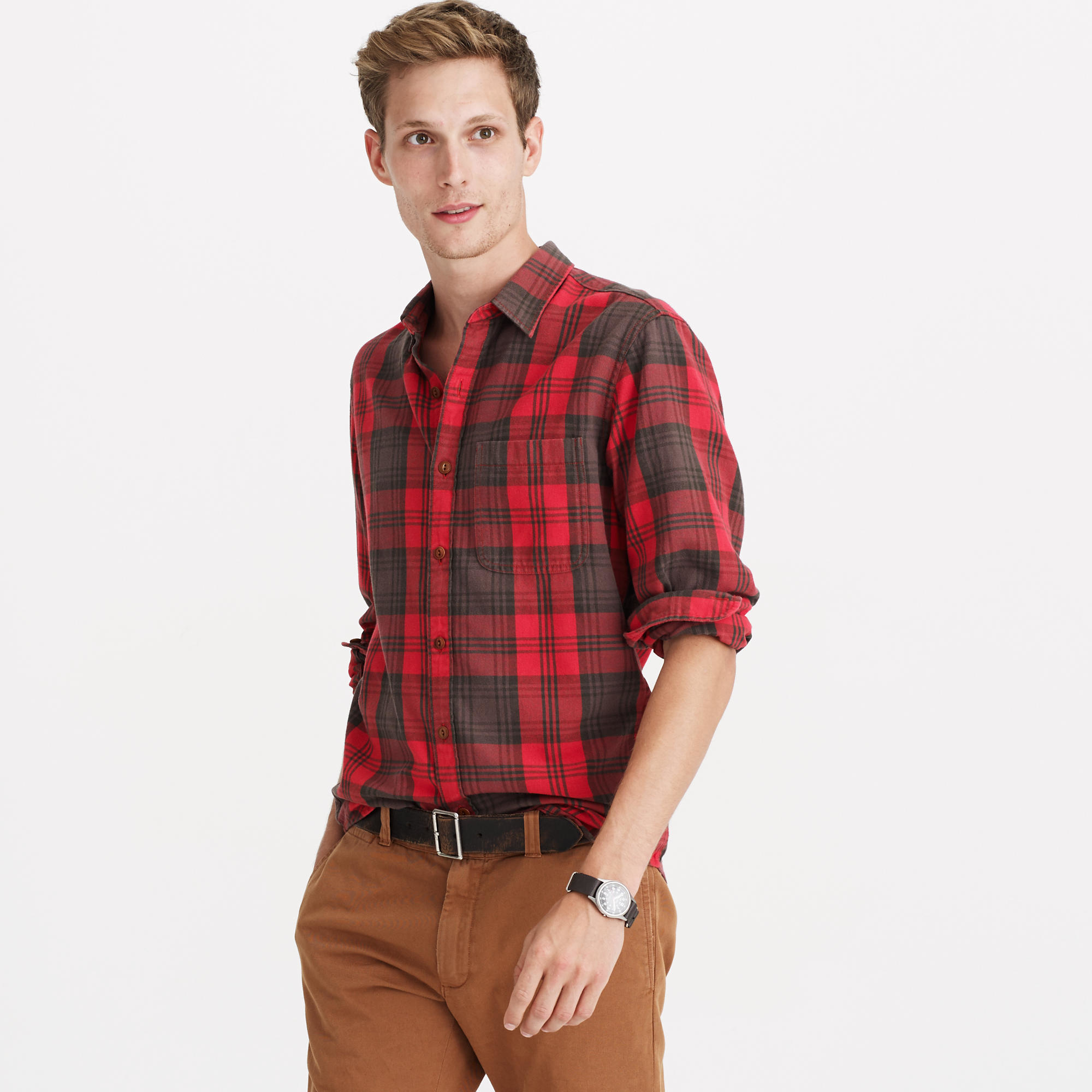 j crew flannel shirt