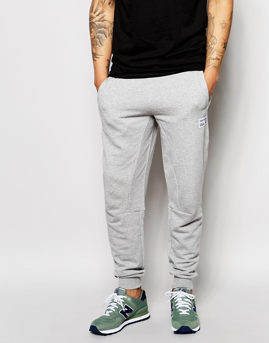 Lyst - New Balance Joggers in Gray for Men