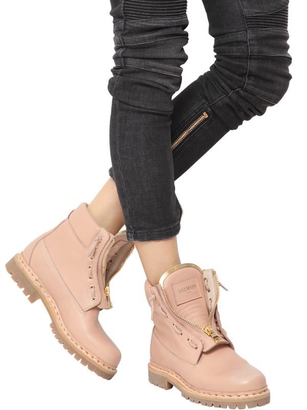 nude pink boots