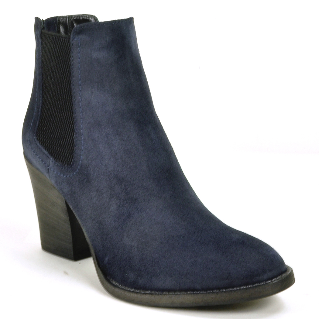 Lyst - Aquatalia Heeled Suede Ankle Boots in Blue