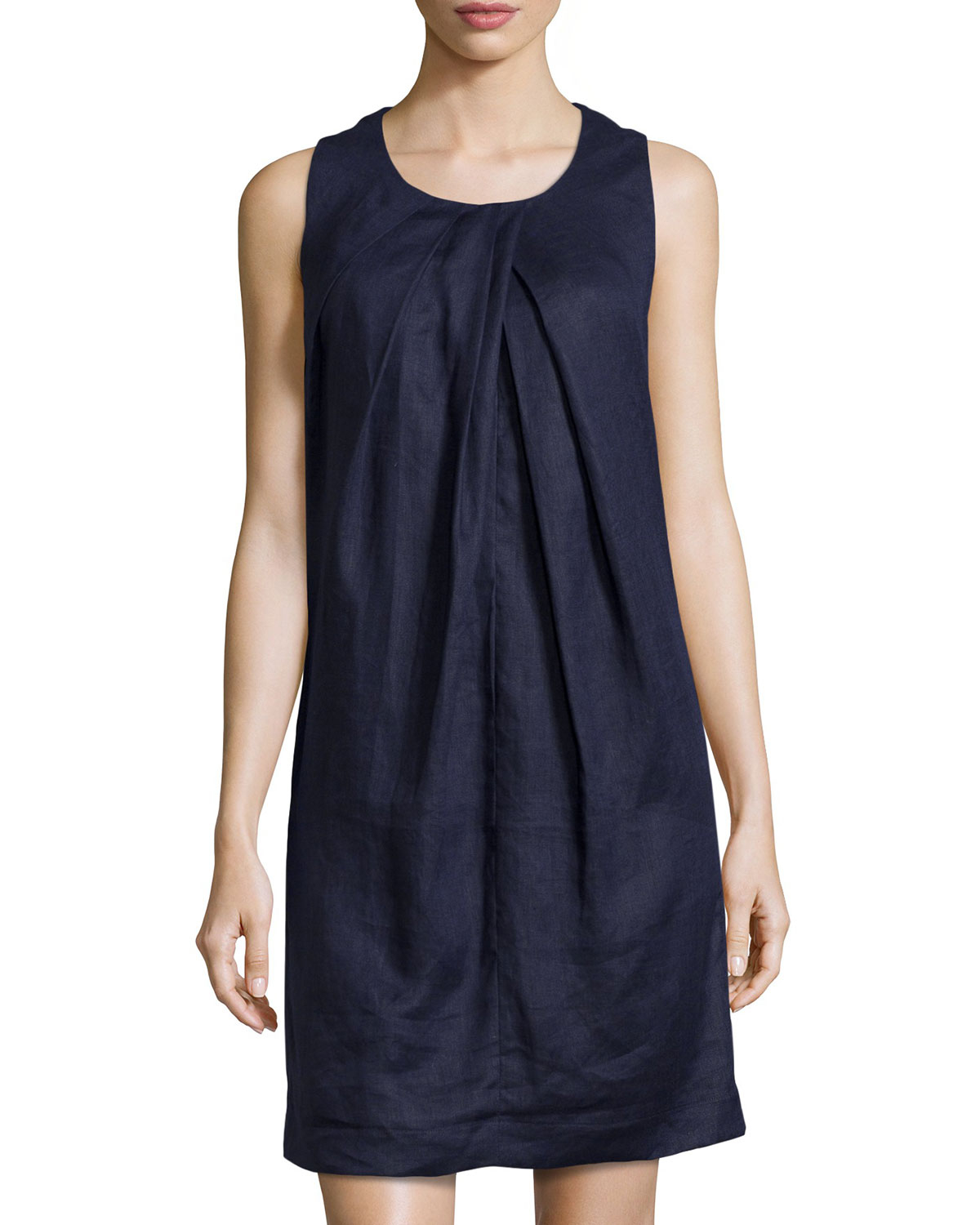 linen shift dress sleeveless
