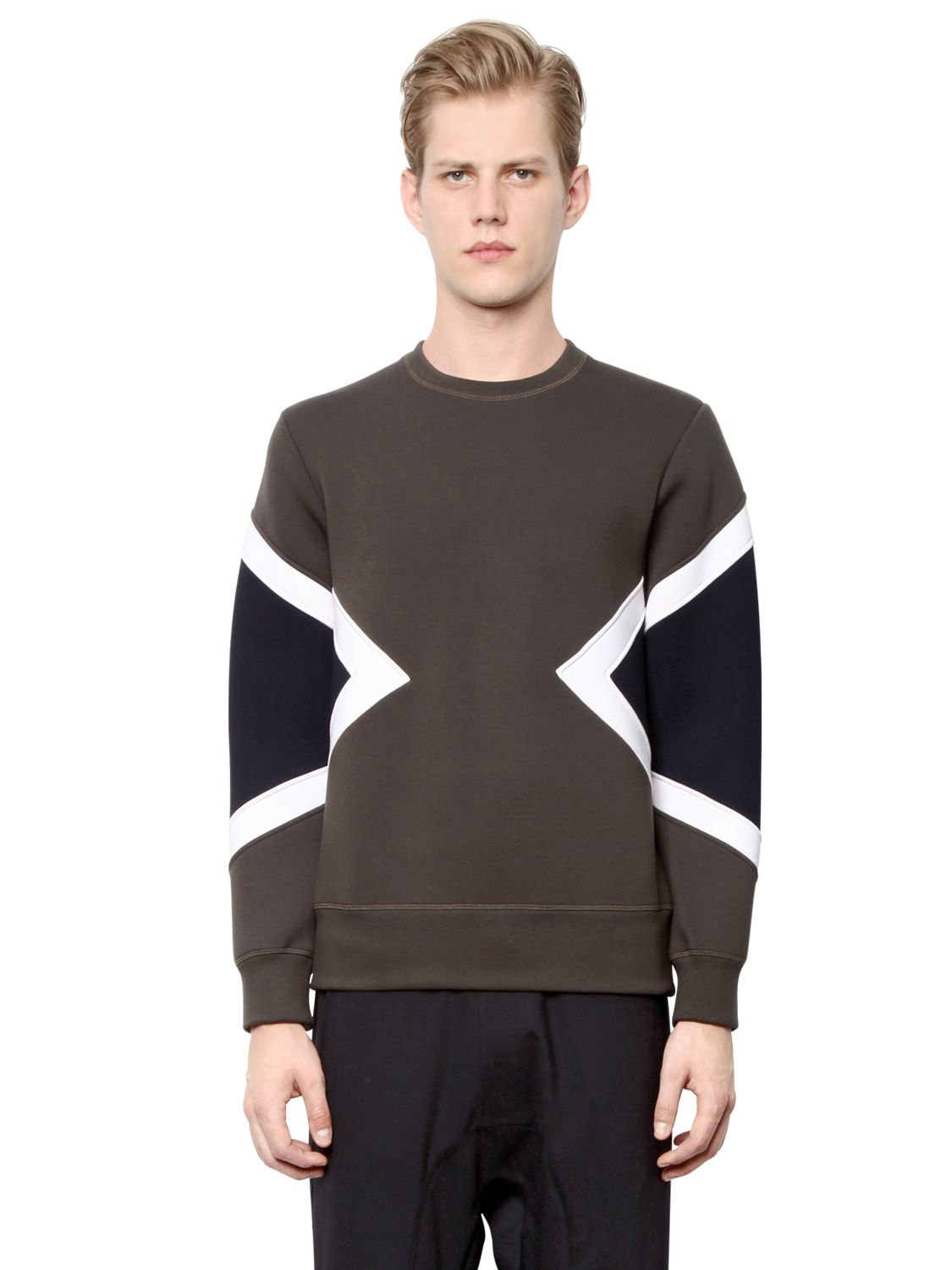 neil barrett neoprene sweatshirt