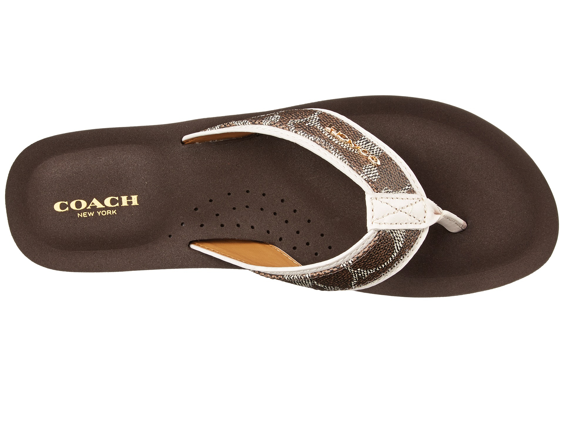 coach judy flip flops