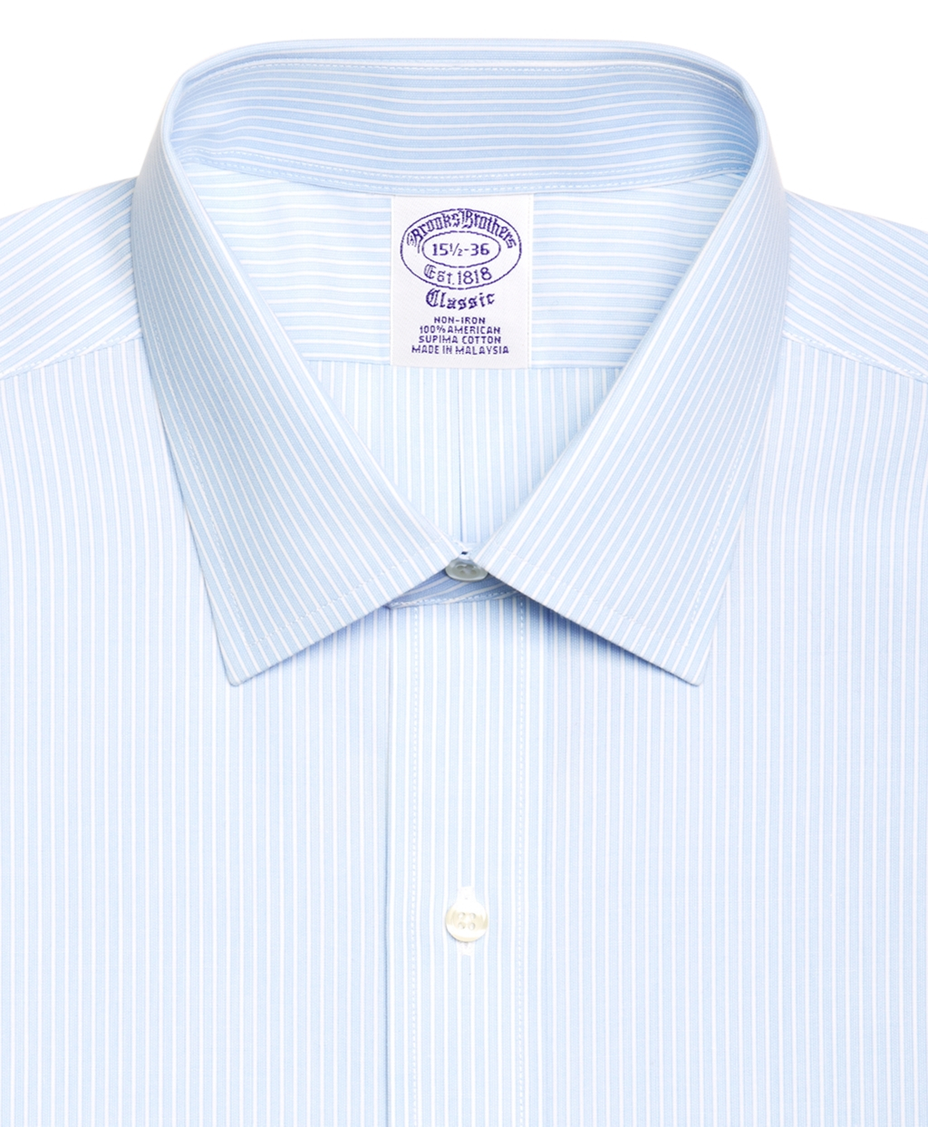 Cotton Brothers Spread Collar Dress Shirt in Blue
