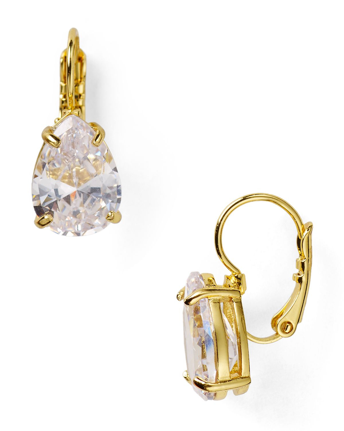 Lyst Kate spade new york Draped Jewels Pear Drop Earrings in Metallic