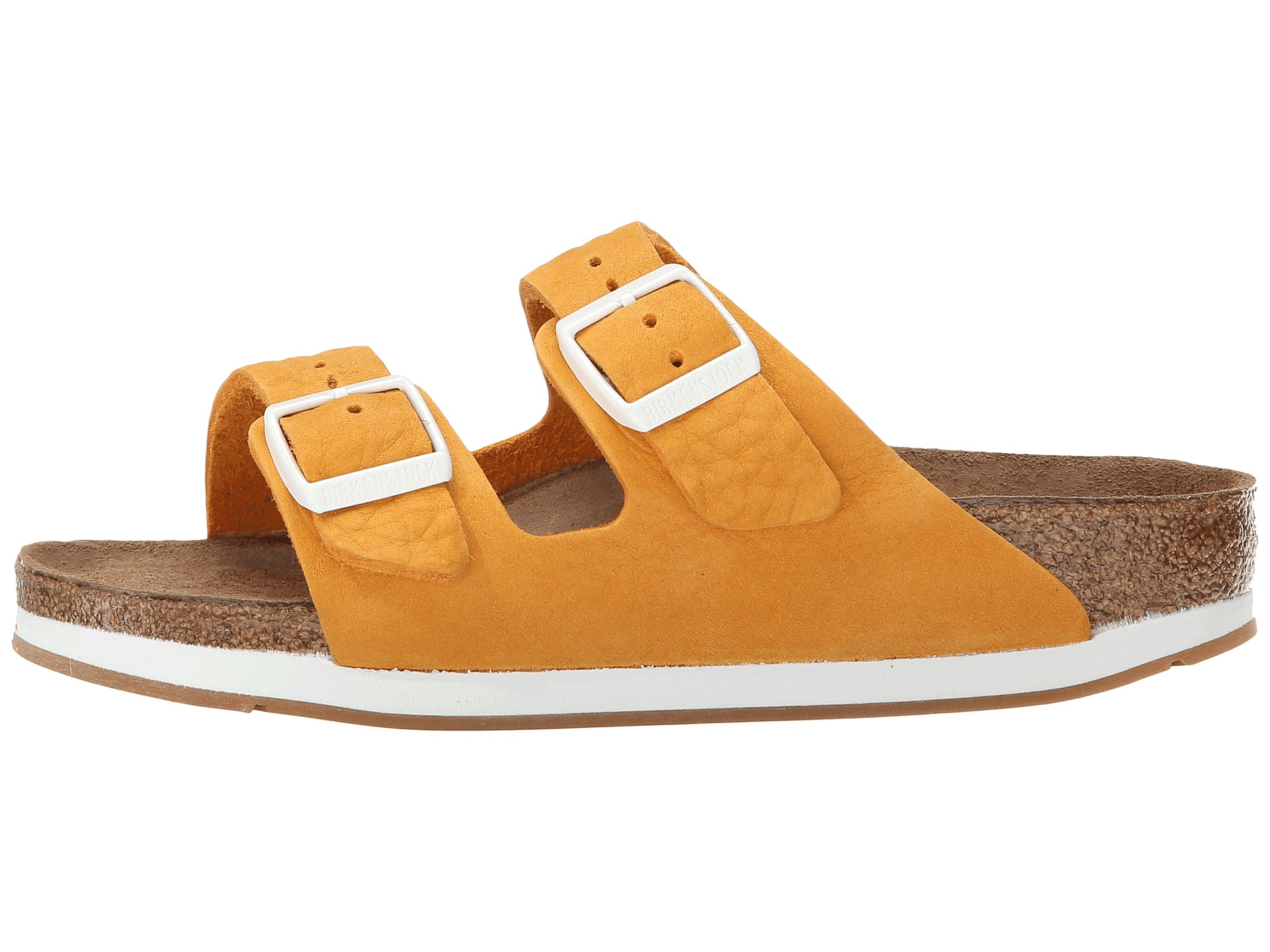 birkenstock arizona orange nubuck