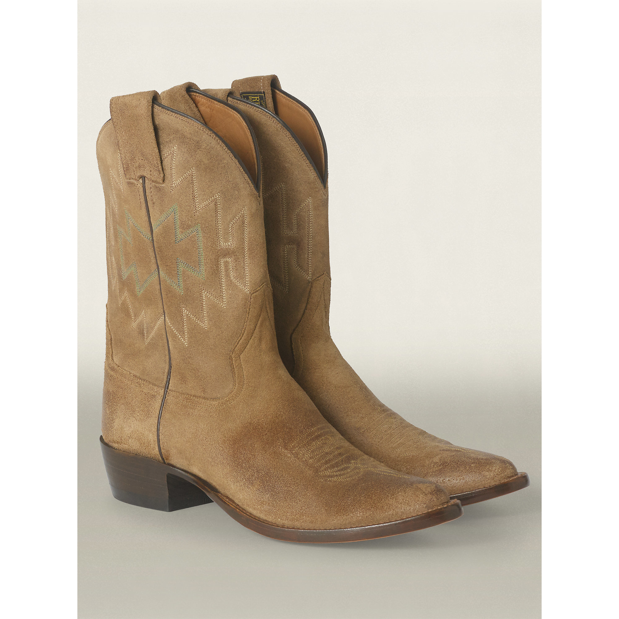 RRL Plainview Leather Cowboy Boot in 