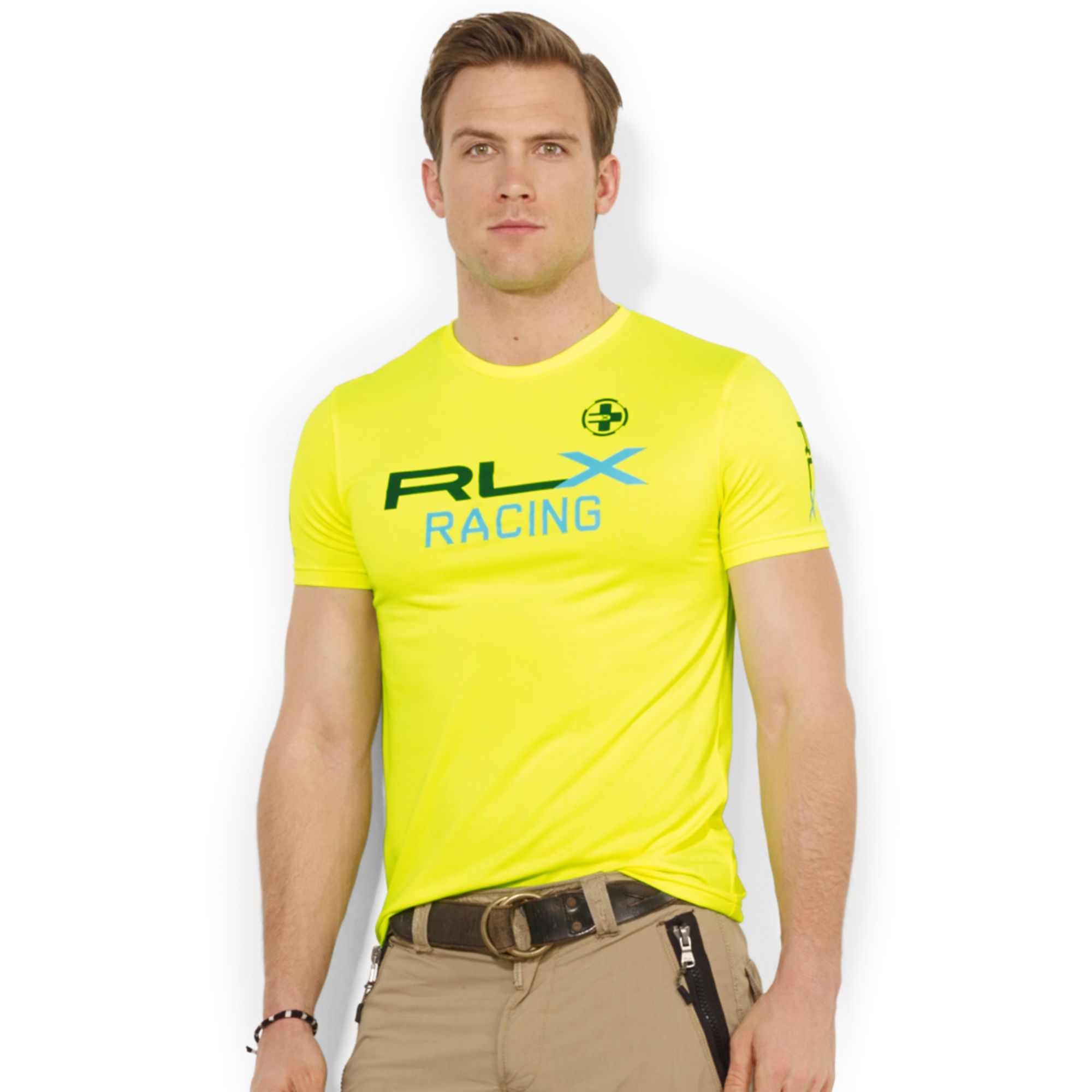 Lyst - Ralph Lauren Polo Rlx Racing Crewneck Tshirt in Yellow for Men