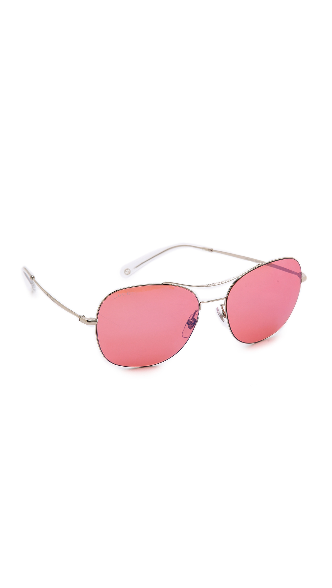 gucci pink aviator sunglasses