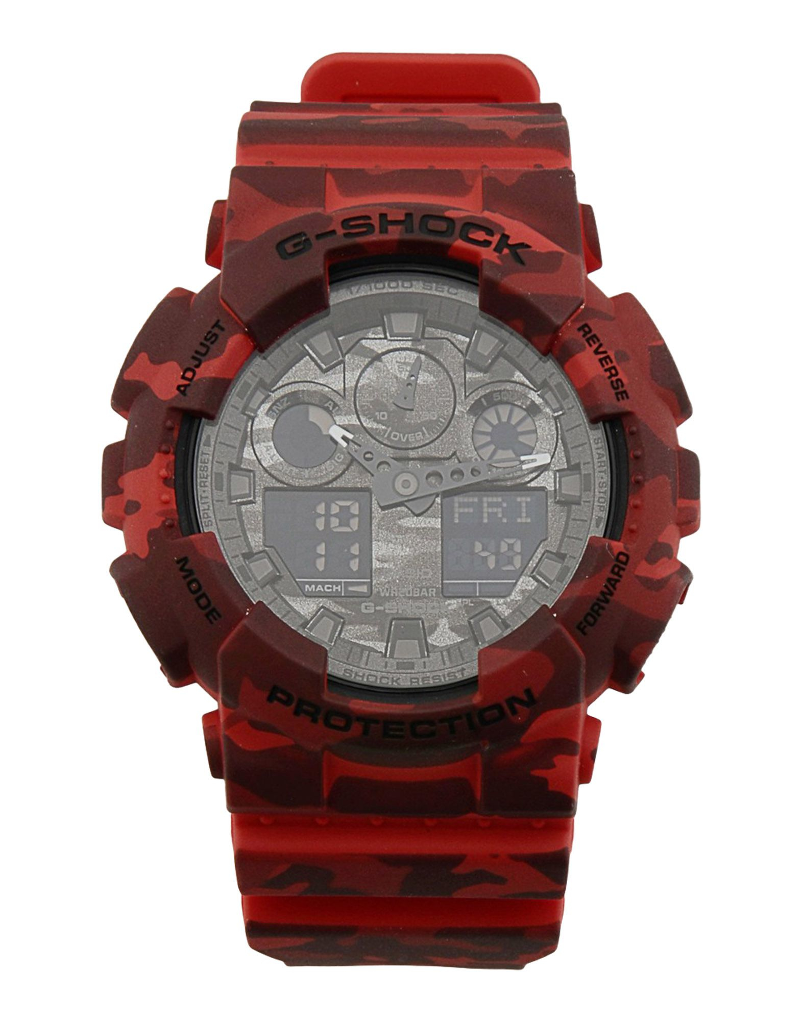 casio vintage matte red