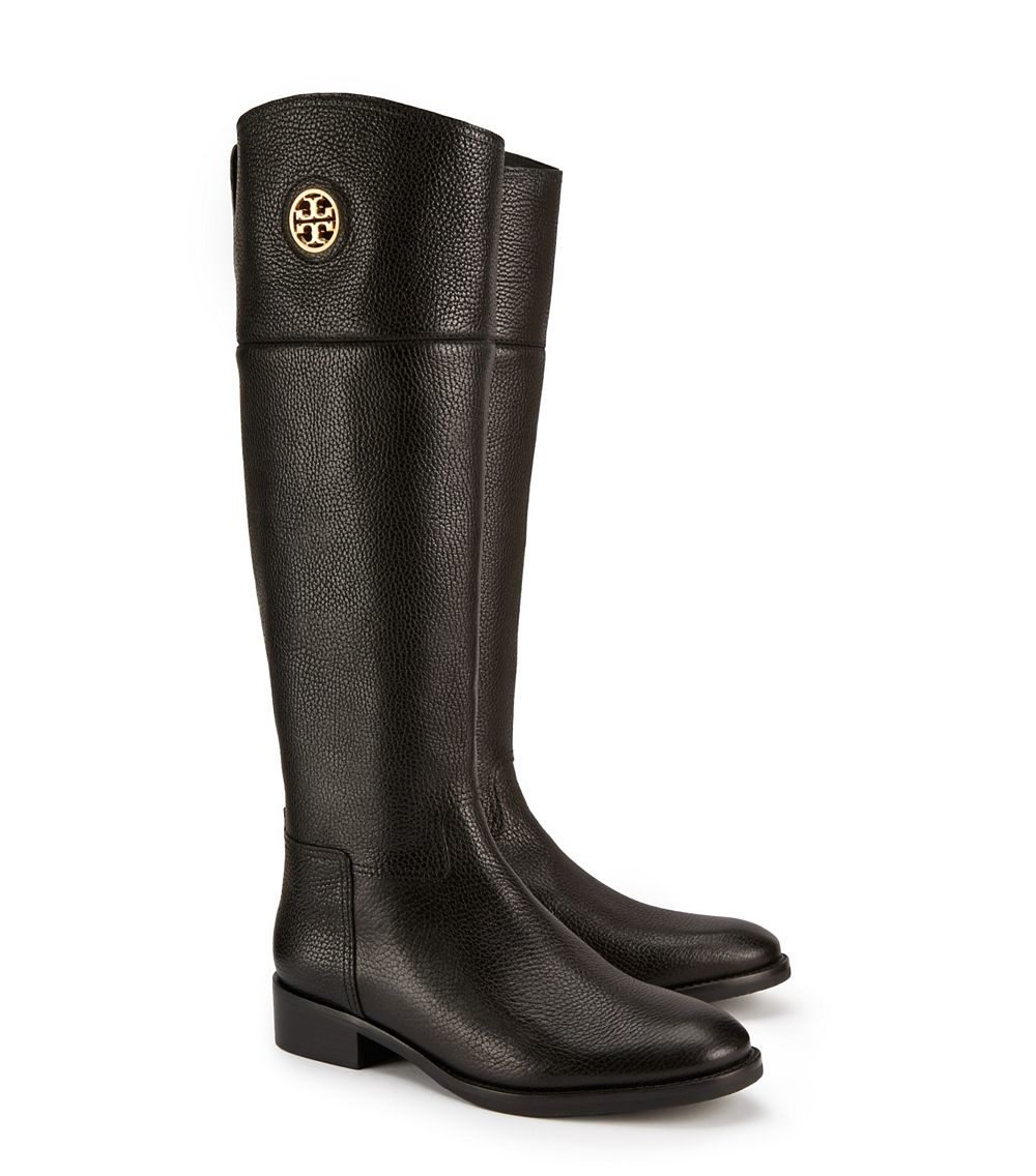Tory Burch Junction Riding Boot, Extended Calf in Black | Lyst