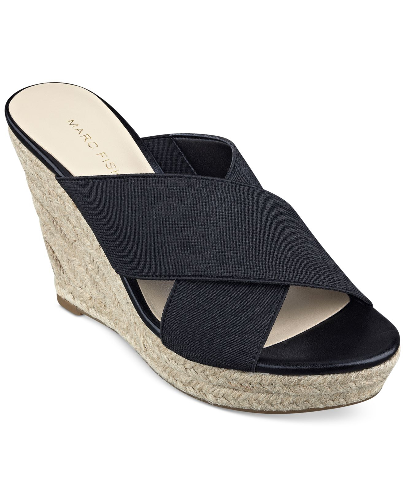 marc fisher black wedges