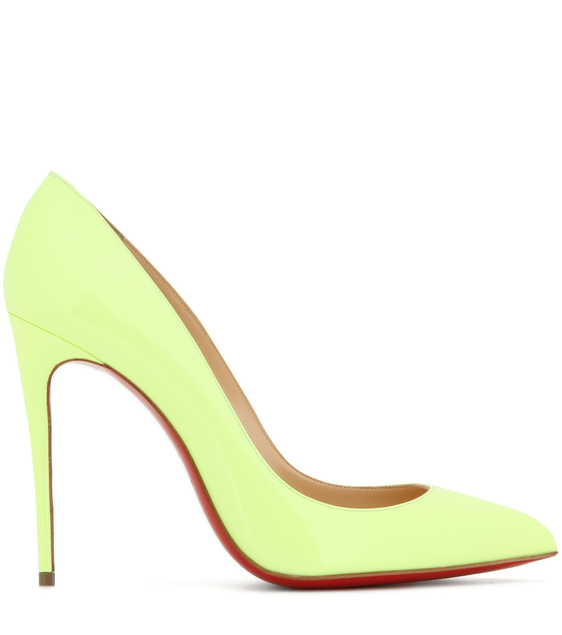 Christian louboutin Pigalle Follies Patent-Leather Pumps in Green ...